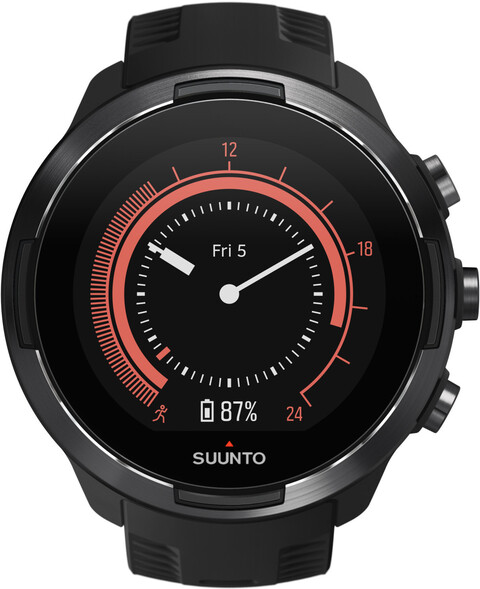 Suunto 9 Baro 50mm Bluetooth Silikonarmband schwarz Edelstahlgehäuse schwarz von Suunto