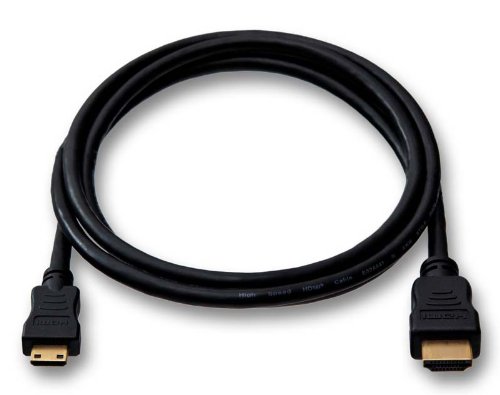 HDMI Kabel für Canon EOS 250D Digitalkamera - Mini C - vergoldet - Länge 1,5m von SvediTec