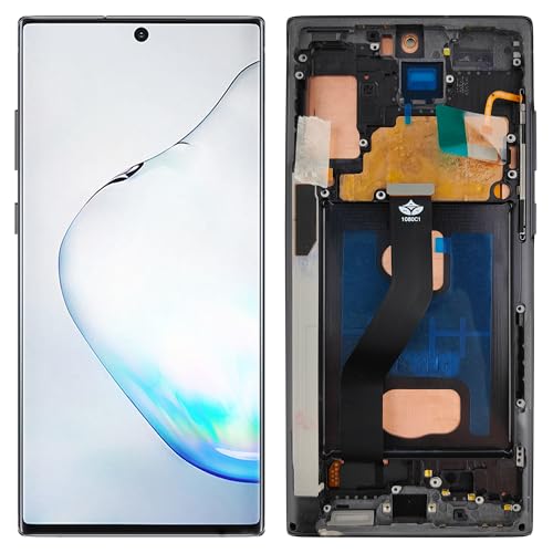 SwarKing TFT Display Ersatz kompatibel mit für Samsung Galaxy Note10+, Note 10 Plus SM-N975U SM-N975F/DS (Schwarz mit Rahmen) LCD Display Touch Screen Digitizer Montage mit Reparaturwerkzeug-6.8inch von SwarKing