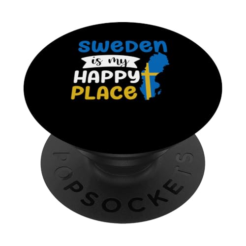 Schweden-Flagge PopSockets mit austauschbarem PopGrip von Swedish Gifts for Men and Women