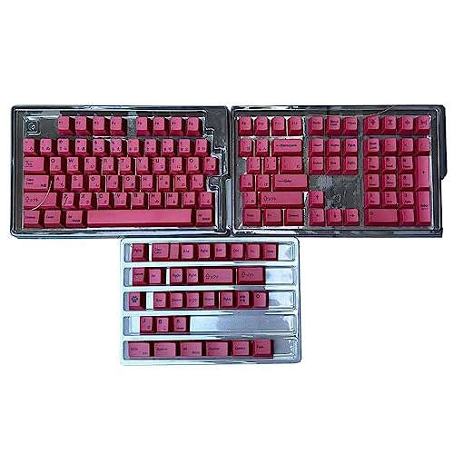 CherryProfile Japanisches Tastenkappen-Set für 140 Tasten, mechanische Tastatur, ölbeständig, 140 Tasten, PBT-Tastenkappen, 140 Stück, Farbsublimations-Tastenkappen-Set, CherryProfile, Japanisch von Sweeaau