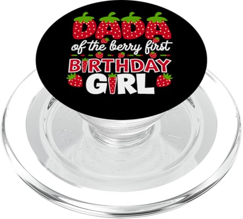 Dada of the Berry: Mädchen zum ersten Geburtstag, Erdbeertochter PopSockets PopGrip für MagSafe von Sweet Berry Strawberry First Birthday Girl Apparel