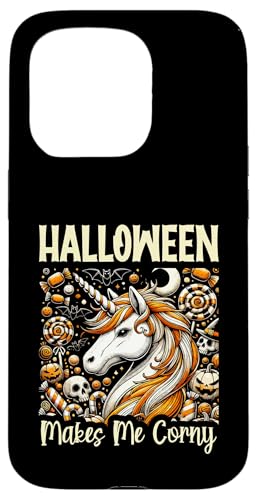 Halloween macht mich kitschig Happy Halloween Eve Hülle für iPhone 15 Pro von Sweet Candy Corn Spooky Scary Halloween Design