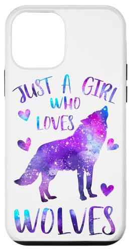 Hülle für iPhone 12 mini Nur ein Mädchen, das Wölfe Galaxy Wolf liebt von SweetClassy TS Designs