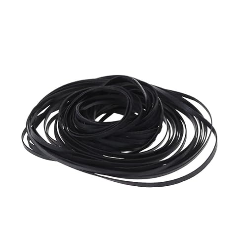 50 Stück Antriebsriemen Gummi Plattenspieler Getriebeband 2 mm Ersatz Zubehör Phono Tape CD Gummiriemen Ersatz 50 Stück Universal Mix Kassette Band Maschine Riemen sortiert Common Flat Rubber Belt von Swetopq