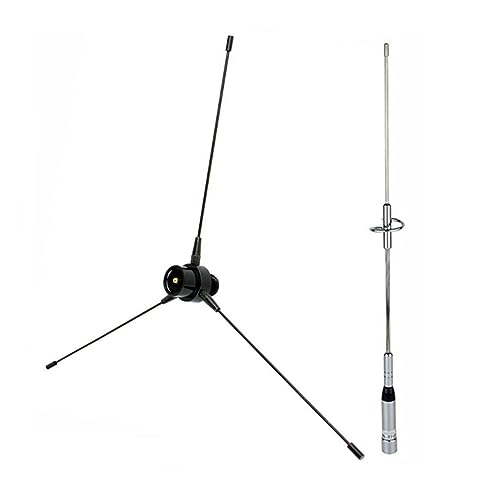 Swiixxer 2 Satz Elektronisches Ersatzzubehör: 1 Satz Antenne UHF-F 10-1300 MHz Antenne & 1 Satz Dualband-Antenne UHF/VHF 144/430 MHz 2,15 von Swiixxer