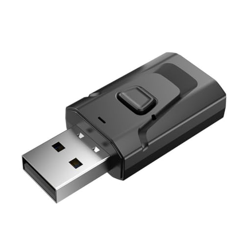 Swiixxer 4-In-1-Bluetooth 5.0 USB-Bluetooth-Sender-Empfänger-Audio-Adapter mit Call-Car-Bluetooth-Empfänger Einfach zu Bedienen von Swiixxer