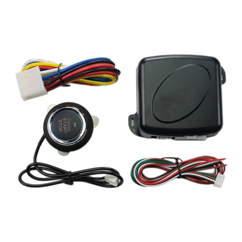 Swiixxer Autoalarm, EIN-Knopf-Start/Stopp-System-Kit, Fernverriegelung der Motortür, Schlüsselloses Zugangssystem, Zentralverriegelung von Swiixxer