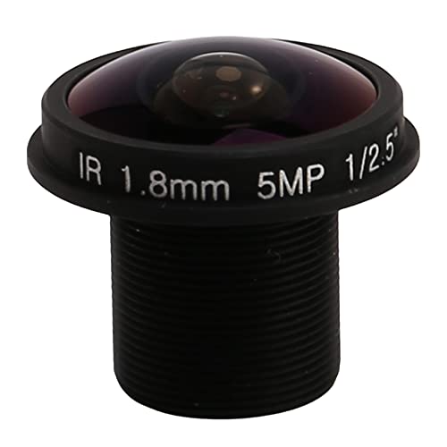 Swiixxer HD Fisheye CCTV-Objektiv 5MP 1,8 mm M12 * 0,5 Halterung 1/2,5 F2.0 180 Grad Fuer Videoueberwachung Kamera CCTV-Objektive von Swiixxer