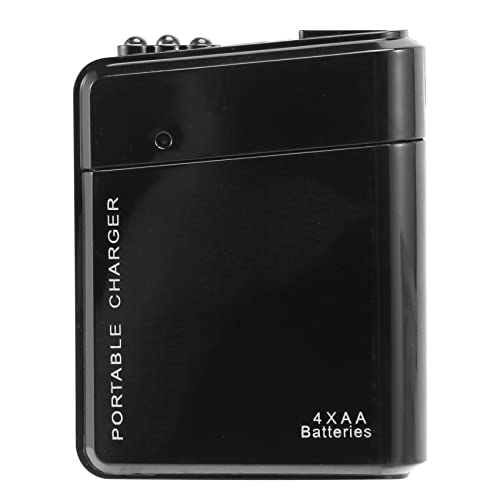 Swiixxer Schwarze 4X AA Batterie Tragbar Notstrom Aufladeeinheit USB Fuer Handy von Swiixxer