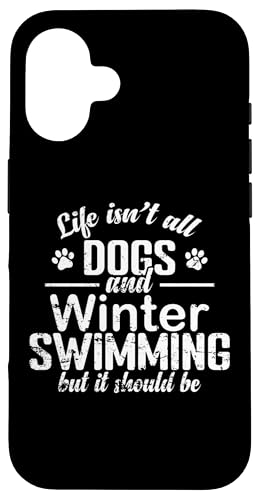 Hülle für iPhone 16 Winterschwimmen und Hunde von Swimming water cold winter ice Health frosty