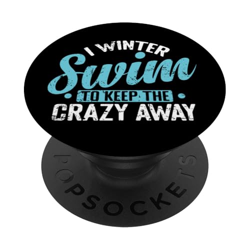 I Winter Swim, das ist verrückt PopSockets Klebender PopGrip von Swimming water cold winter ice Health frosty