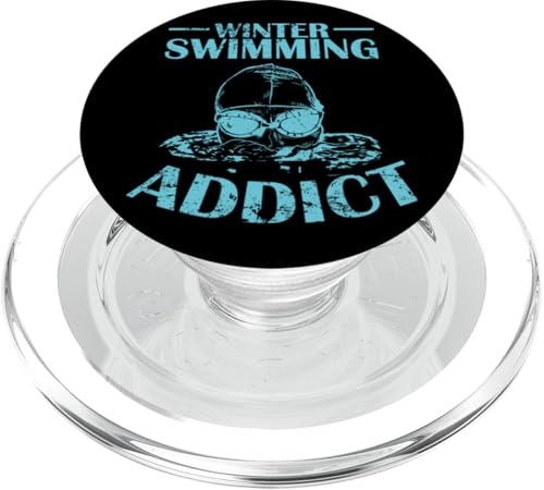 Winter Schwimmen Addict PopSockets PopGrip für MagSafe von Swimming water cold winter ice Health frosty