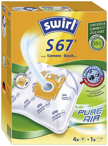 Swirl S67 PureAir Staubsaugerbeutel 4St. von Swirl