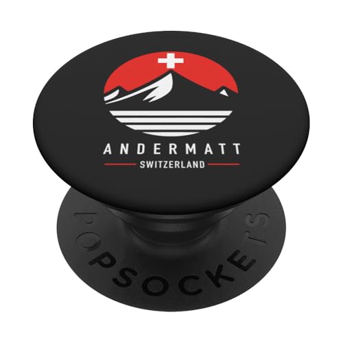 Andermatt Schweiz | Andermatt Mountain PopSockets mit austauschbarem PopGrip von Swiss Mountain Apparel