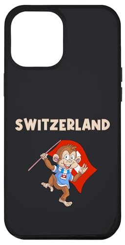Hülle für iPhone 15 Pro Max Schweizer Fans / Schweiz Äffchen von Switzerland Fans