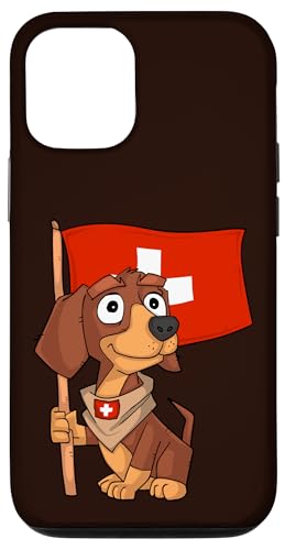 Hülle für iPhone 15 Pro Schweiz Fan Dachshund von Switzerland Fans