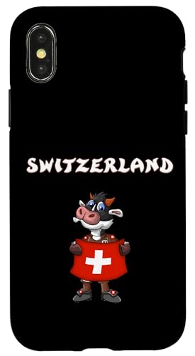 Hülle für iPhone X/XS Schweizer Kuh / Schweizer Fans von Switzerland Fans