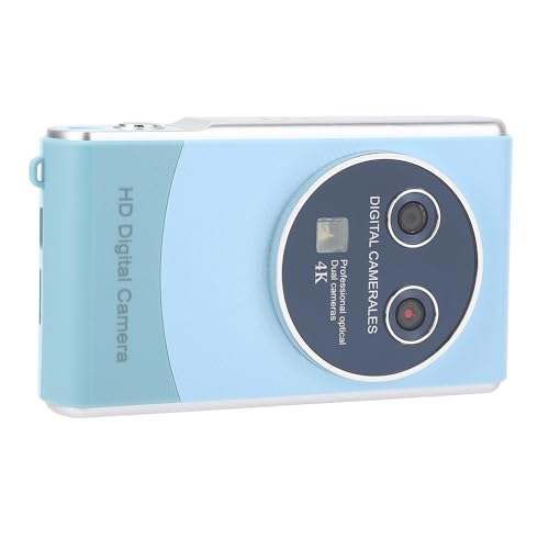 1080P HD Digitalkamera für Fotografie, 18 facher Zoom, Kleiner Selfie Vlogging Video Camcorder mit Zwei Kameras, Tragbare 36 MP Autofokus Kamera für Reisen (Blue) von Sxhlseller