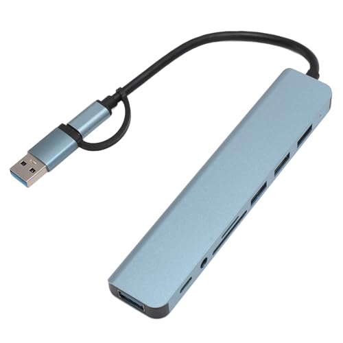 8 in 1 USB C Hub, Schneller Datenübertragungs Multiport Adapter mit Speicherkarten und Speicherkartensteckplätzen, USB 3.0 USB 2.0 Dockingstation von Sxhlseller