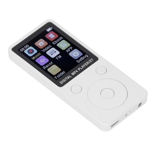 MP3-MP4-Player, Unterstützt Bis zu 128 GB Digitalen Musikplayer für Unterhaltung (White) von Sxhlseller