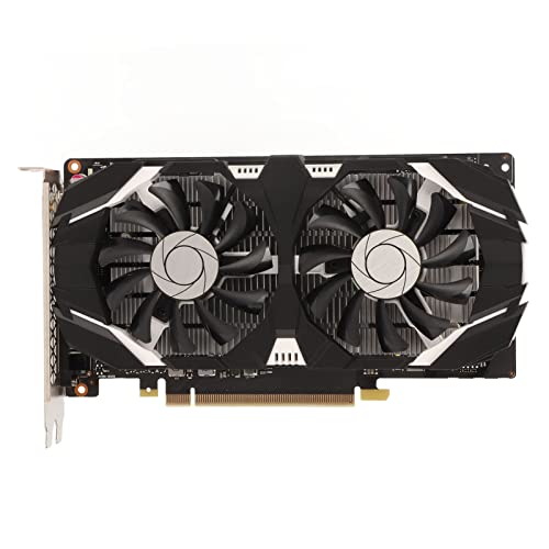 Sxhlseller 4 GB GDDR5-Grafikkarte, Computer-PC-Gaming-Grafikkarte, GTX1050TI 4G GDDR5-Grafikkarte, 128-Bit DirectX 12 OpenGL 4.5 PCI Express X16 3.0, Gaming-Grafikkarten mit Zwei Lüftern von Sxhlseller