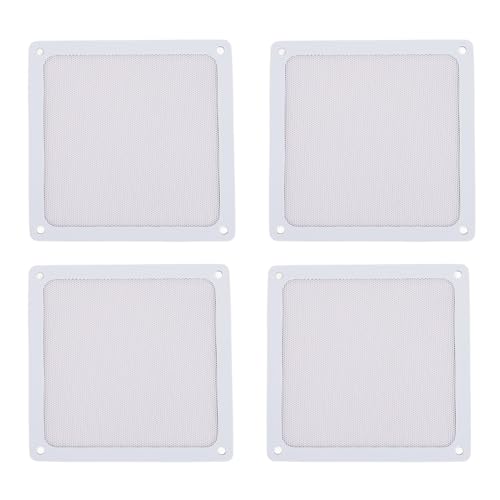 Sxhlseller 4pcs 140mm Lüfterstaubfilter -Netz, Magnetstaubbedeckung Computer Lüfter Filter Grills PC Kühler Filterstaub -PVC -Abdeckung (White) von Sxhlseller