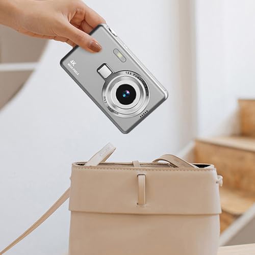 Sxhlseller Digitalkamera für Fotografie, Video Vlogging, 12 MP, 1080P HD, Kinder, 16 facher Zoom, Autofokus, Taschen Digitalkamera mit 2,4 Zoll TFT Bildschirm, Elektronische Stabilisierung, von Sxhlseller