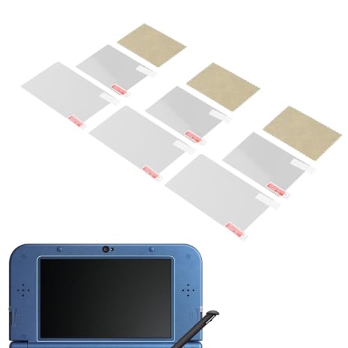 Sxhlseller Displayschutzfolien Set, 3 Sets, Anti Blaulicht Displayschutzfolie, Kratzfest, für das Neue 3DS XL LL Konsolen Handheld System, mit PET Material, Ultraklar von Sxhlseller