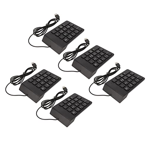 Sxhlseller Kabelgebundener Ziffernblock, Mechanischer USB-Nummernblock mit 18 Tasten, Ergonomischer USB-Plug-and-Play-Nummernblock für Leises Tippen für PC-Laptop-Desktop (5 von Sxhlseller