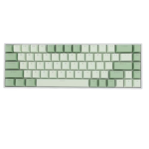 Sxhlseller Mechanische Tastatur mit 68 Tasten, RGB-Multi-Beleuchtungsmodi, Roter Schalter, Unterstützt Kabellose 2,4 G 3.0 5.0 Typ-C-Gaming-Tastatur, Kabelgebundene Mechanische Tastatur von Sxhlseller