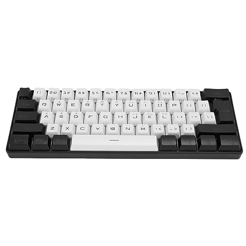 Sxhlseller Tastatur 60% Kleine Gaming-Tastatur, RGB-Hintergrundbeleuchtung, 61 Tasten, Ergonomisches Mechanisches Gefühl, Kabelgebundene Gaming-Tastatur für Gaming und Arbeiten von Sxhlseller