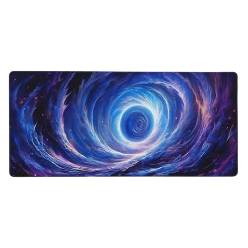 Mousepad Blau Schreibtischunterlage Traum Mauspad XXL 1200 x 600 x 3 mm, WassXerdicht Mousepad Gaming Zubehör, Anti-Rutsch Desk Mat mit Genähte Kanten,Mauspads for Büro Deko,Geschenke für Frauen-Y1020 von Syiboo