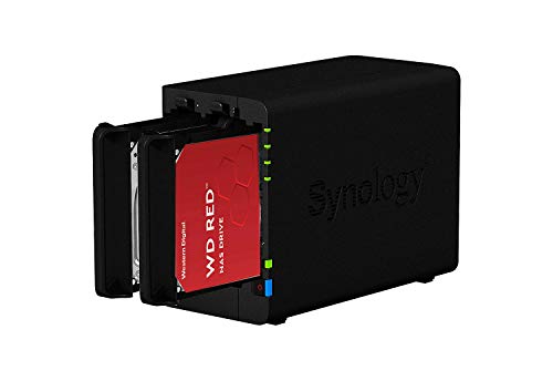SYNOLOGY DS224+ 6GB NAS 6TB (2X 3TB) WD Red+, montiert und getestet mit DSM SE installiert von Synology
