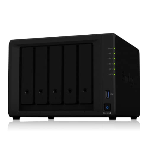 Synology DS1520+/15TB IW 5 Bay NAS-System mit 5 x 3TB Seagate IronWolf Festplatten von Synology