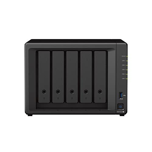 Synology DS1522+ 5-Bay DiskStation NAS AMD Ryzen R1600 8GB Ram 4xRJ-45 1GbE LAN-Port, Bundle mit 5x6TB WD Red Plus HDDs Synology DS1522+ 5-Bay DiskStation NAS AMD Ryzen R1600 8GB Ram 4xRJ-45 1GbE LAN-Port, Bundle mit 5x6TB WD Red Plus HDDs von Synology
