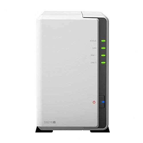 Synology DS218j 2-Bay 2TB Bundle mit 2X 1TB Red WD10EFRX von Synology