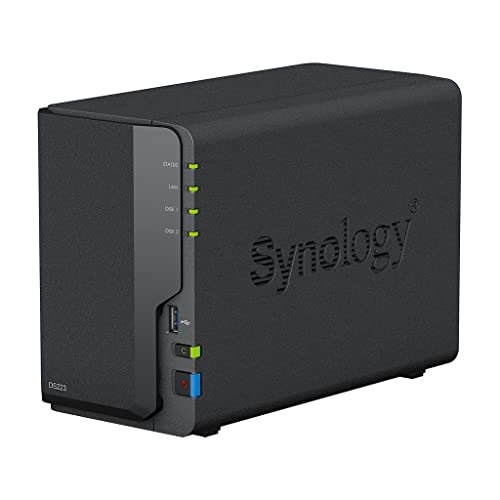 Synology DS223 2 GB NAS 16 TB (2 x 8 TB) Toshiba N300, montiert und getestet mit SE DSM installiert von Synology