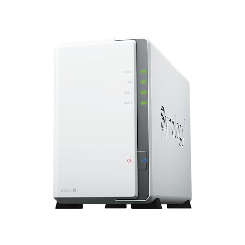 Synology DS223J 2 Bay Desktop NAS, weiß von Synology