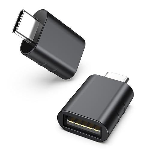 Syntech USB-C auf USB Adapter (2 Stück) USB 3.0 Handy-OTG-Adapter Kompatibel mit iPhone 15 MacBook iPad iMac Surface und mehr von Syntech