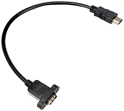 SYSTEM-S HDMI Stecker zu HDMI Eingang Panel Mount Adapter Kabel Verlängerungskabel 35cm von System-S