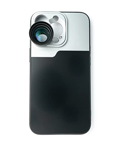SYSTEM-S Zoom Linse 3X Tele Objektiv Filter mit Hülle in Schwarz für iPhone 13 Pro von System-S