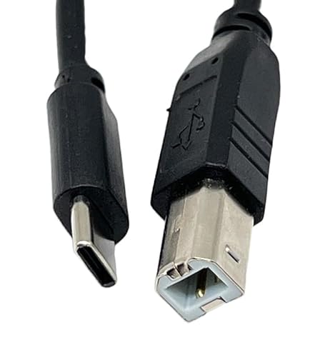 T-ProTek USB-C auf USB-B Kabel Drucker Druckerkabel Datenkabel Scanner Anschluss kompatibel für hp Color Laserjet 4125 von T-ProTek