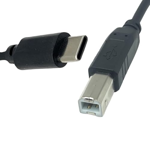 T-ProTek USB-C auf USB-B Kabel Drucker Druckerkabel Datenkabel Scanner Anschluss kompatibel für hp Color Laserjet 5824 von T-ProTek