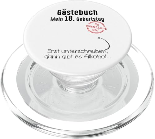 18. Geburtstag Junge Mädchen 18 Jahre 2007 Lustig Geschenk PopSockets PopGrip für MagSafe von T-Shirt 18. Geburtstag Junge Mädchen 18 Jahre Deko