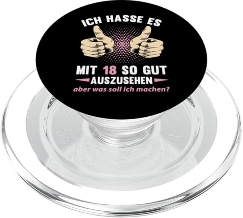 18. Geburtstag Junge Mädchen 18 Jahre 2007 Lustig Geschenk PopSockets PopGrip für MagSafe von T-Shirt 18. Geburtstag Junge Mädchen 18 Jahre Deko