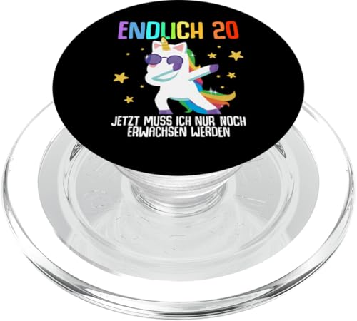 20. Geburtstag Mann Frau 20 Jahre 2005 Deko Lustig Geschenk PopSockets PopGrip für MagSafe von T-Shirt 20. Geburtstag Herren Damen 20 Jahre Deko