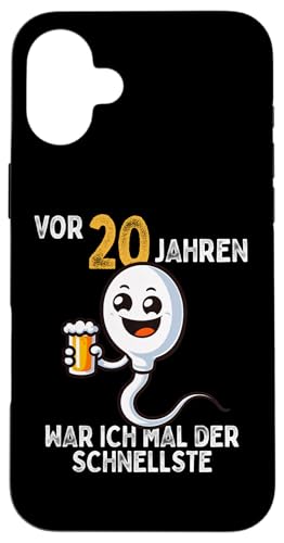 Hülle für iPhone 16 Plus 20. Geburtstag Mann Frau 20 Jahre 2005 Deko Lustig Geschenk von T-Shirt 20. Geburtstag Herren Damen 20 Jahre Deko