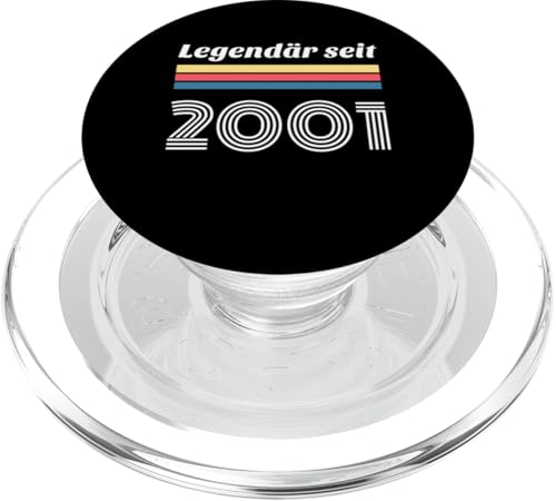 24. Geburtstag Mann Frau 24 Jahre 2001 Deko Lustig Geschenk PopSockets PopGrip für MagSafe von T-Shirt 24. Geburtstag Herren Damen 24 Jahre Deko