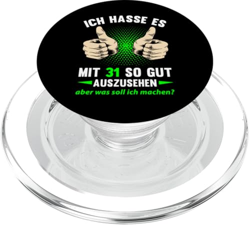 31. Geburtstag Mann Frau 31 Jahre 1994 Deko Lustig Geschenk PopSockets PopGrip für MagSafe von T-Shirt 31. Geburtstag Herren Damen 31 Jahre Deko